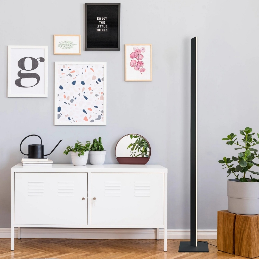 LED підлогова лампа BERNADETTA LED/28W/230V 4000K чорна