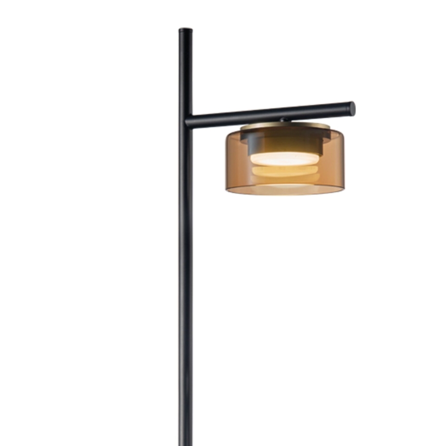 LED підлогова лампа OFELIA 1xGX53/6W/230V чорна/бежева