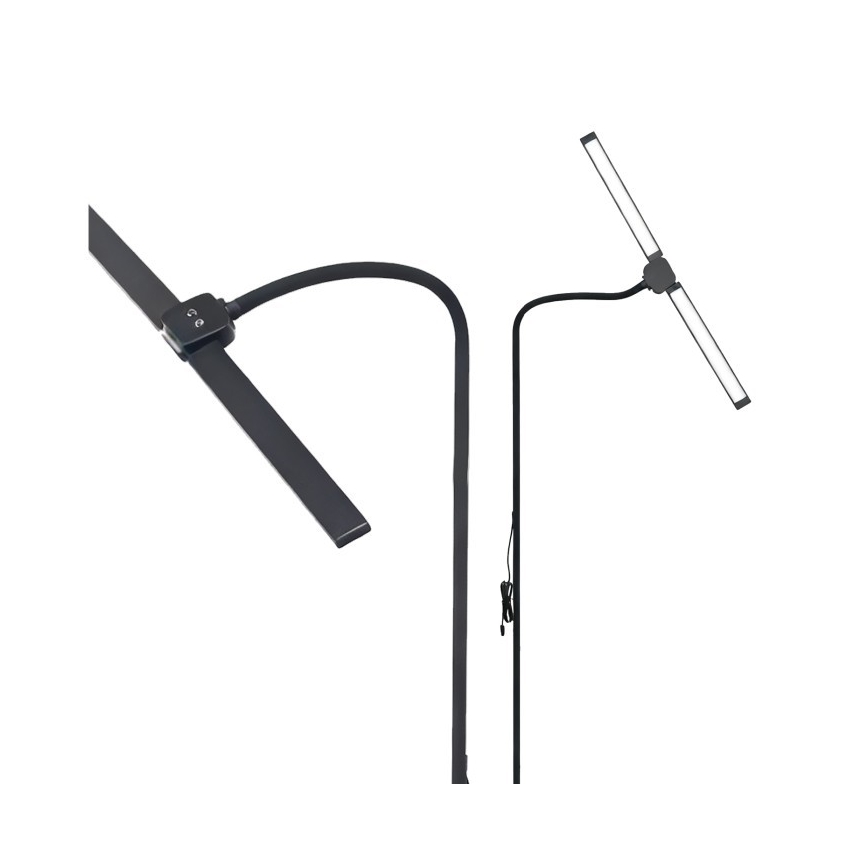 LED-підлогова лампа TEILO з можливістю регулювання яскравості LED/14W/230V 3000/4000/6000K чорна