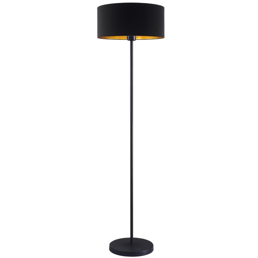 LED підлогова лампа TUNJA 1xE27/20W/230V діаметр 38 см чорна