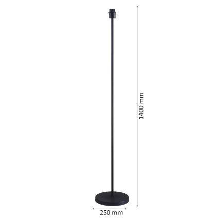 LED підлогова лампа TUNJA 1xE27/20W/230V діаметр 38 см чорна/коричнева