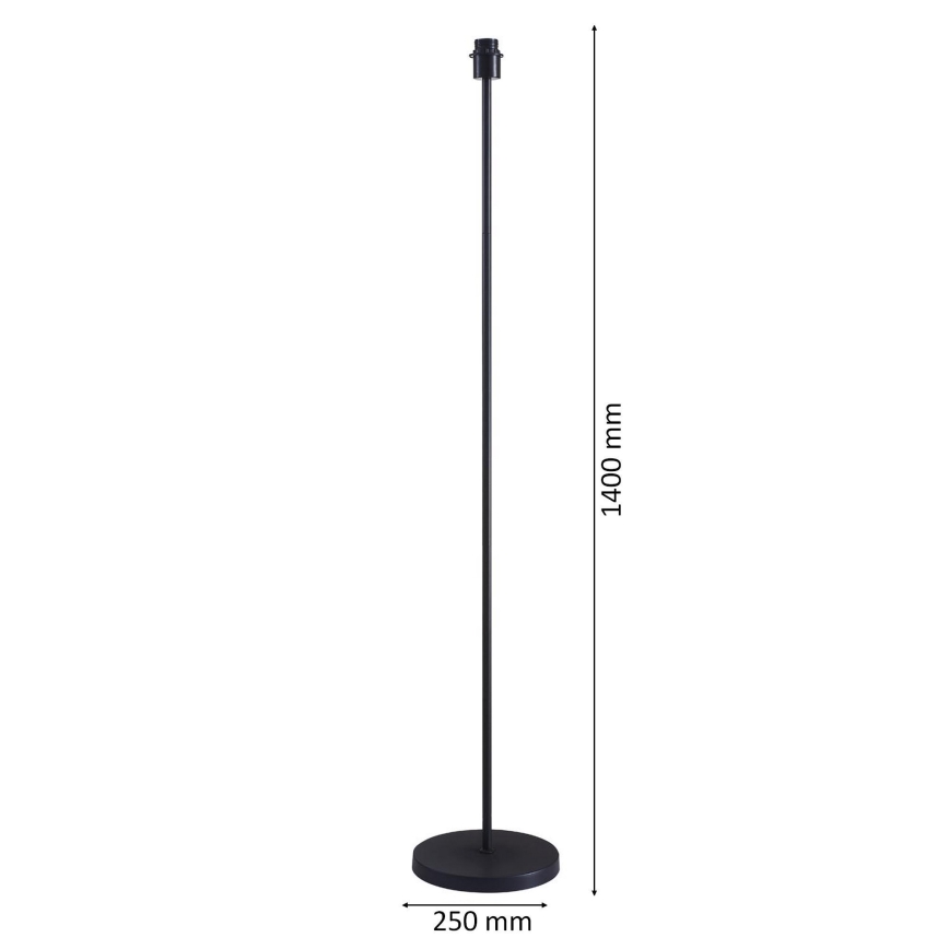 LED підлогова лампа TUNJA 1xE27/20W/230V діаметр 38 см чорна/коричнева