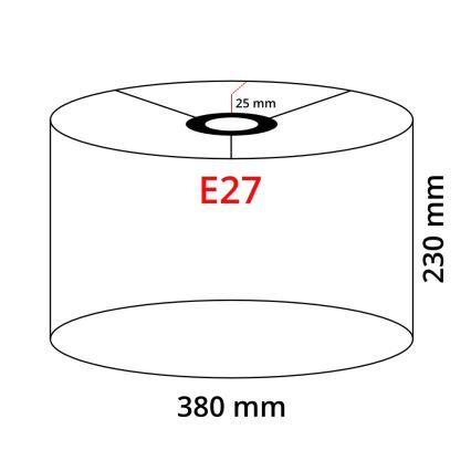 LED підлогова лампа TUNJA 1xE27/20W/230V, діаметр 38 см, золотиста/біла
