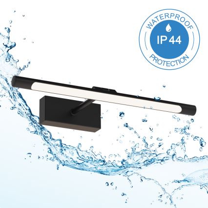 LED підсвічування для дзеркала у ванній MIRROR LED/6W/230V 4000K IP44 40 cm чорний
