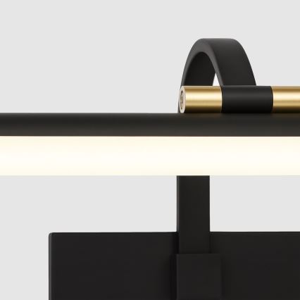 LED підсвічування дзеркала для ванної VINCI LED/15 Вт/230 В 60 см IP44 чорне