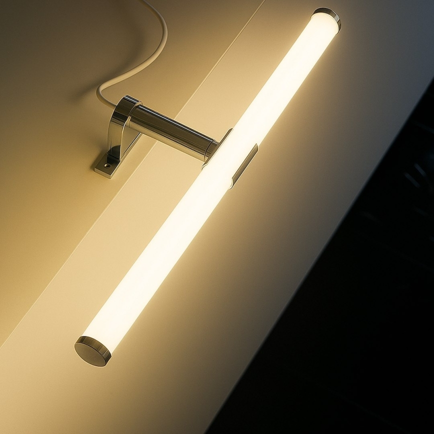LED-підсвічування дзеркала для ванної кімнати 2-в-1 APA LED/6 Вт/230 В 40 см IP44 глянцевий хром