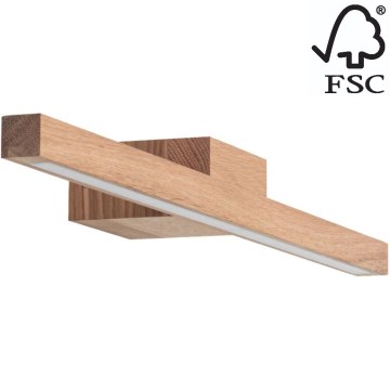 LED Підсвітка для дзеркала для ванної AQUAVIVA LED/9W/230V 60 см IP44 дуб – FSC сертифіковано