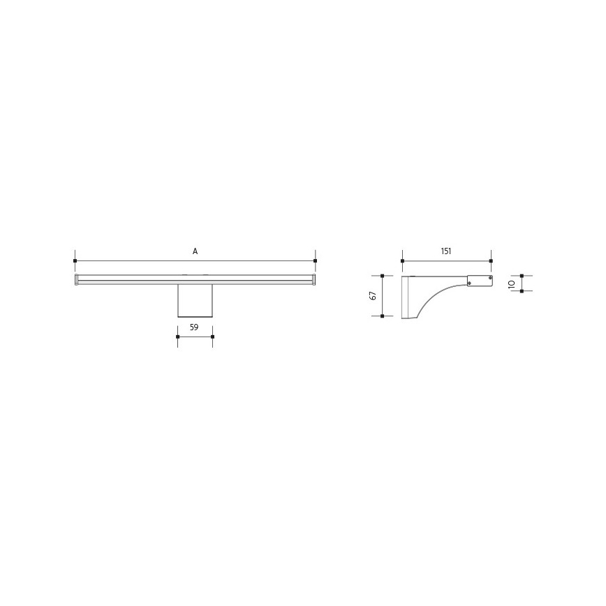 LED Підсвітка для дзеркала для ванної ELESAR LED/8W/230V IP44 3000K