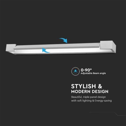 LED Підсвітка для дзеркала для ванної LED/16W/230V 3000K IP44 60 см білий