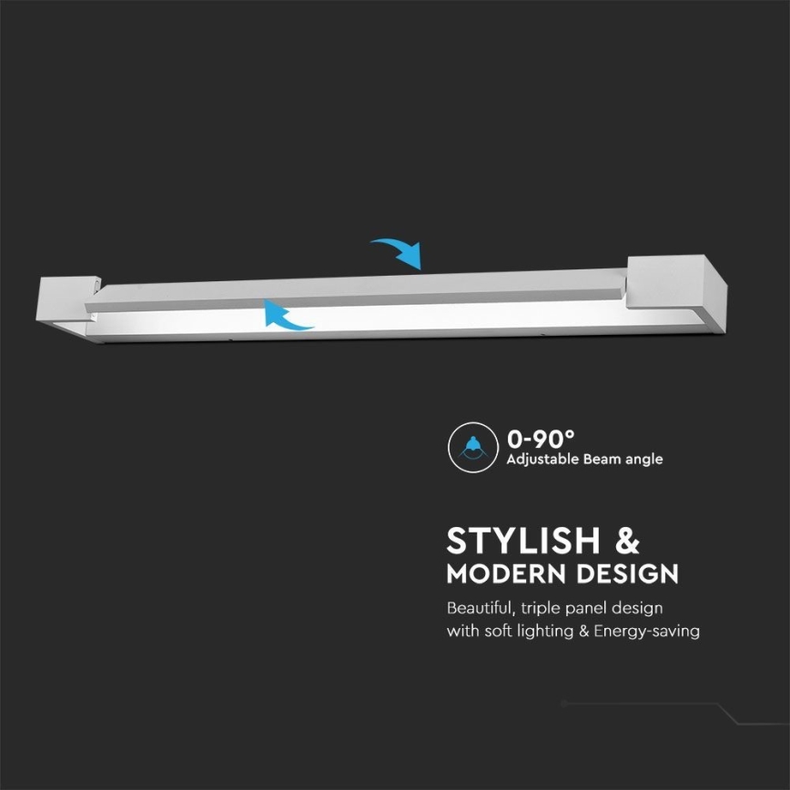 LED Підсвітка для дзеркала для ванної LED/16W/230V 3000K IP44 60 см білий