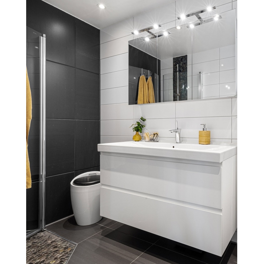 LED Підсвітка для дзеркала для ванної LED/5W/230V 4000K 30 см IP44 глянцевий хром