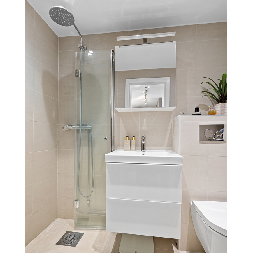 LED Підсвітка для дзеркала для ванної LED/8W/230V 4000K 50 см IP44 глянцевий хром