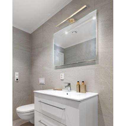 LED Підсвітка для дзеркала для ванної LED/8W/230V 4000K 50 см IP44 золотий