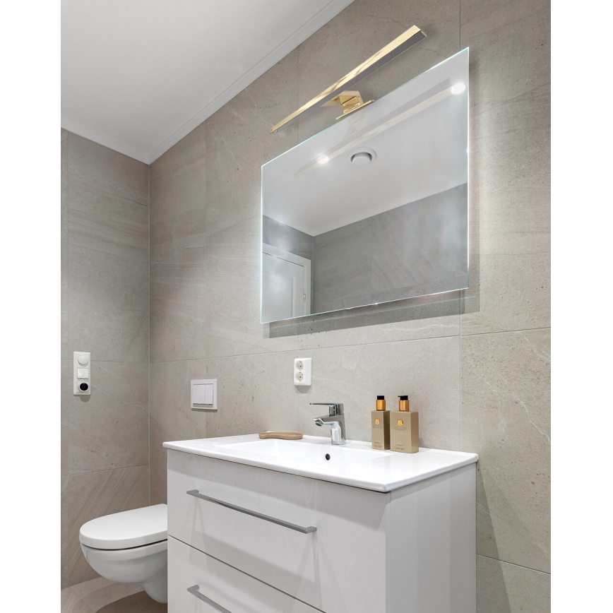 LED Підсвітка для дзеркала для ванної LED/8W/230V 4000K 50 см IP44 золотий