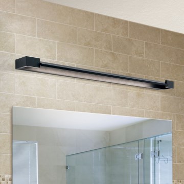 LED Підсвітка для дзеркала для ванної MARILYN LED/24W/230V 90 см IP44 чорний