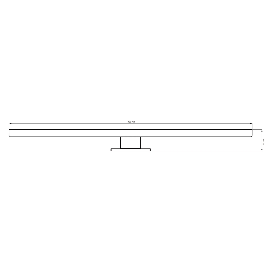 LED Підсвітка для дзеркала для ванної SAMOS LED/15W/230V 4000K 90 см IP44 чорний