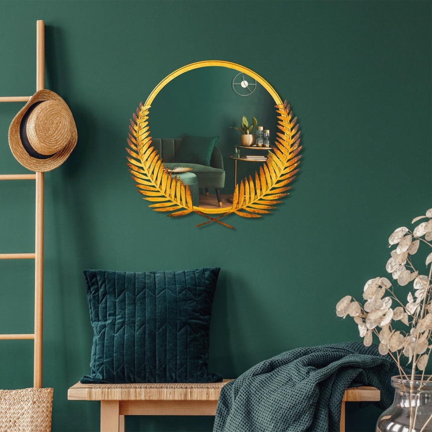 LED Підсвітка для дзеркала для ванної кімнати PALM 59x57 см золотий