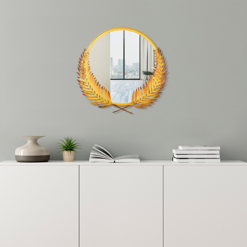 LED Підсвітка для дзеркала для ванної кімнати PALM 59x57 см золотий