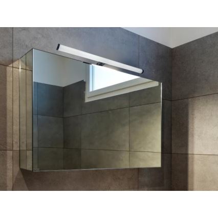 LED-підсвітка для дзеркала у ванній кімнаті, 12 Вт, 230 В, 59,5 см, IP44, чорний