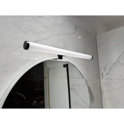 LED-підсвітка для дзеркала у ванній кімнаті, 12 Вт, 230 В, 59,5 см, IP44, чорний