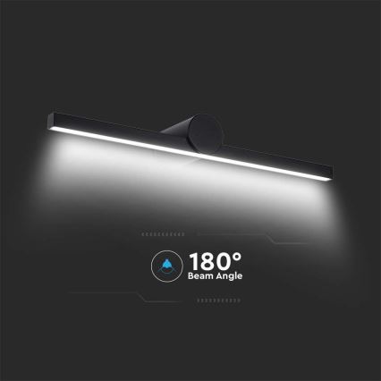 LED-підсвітка дзеркала для ванної кімнати 10 Вт/230 В 4000 К IP65 чорна