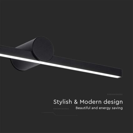 LED-підсвітка дзеркала для ванної кімнати 10 Вт/230 В 4000 К IP65 чорна