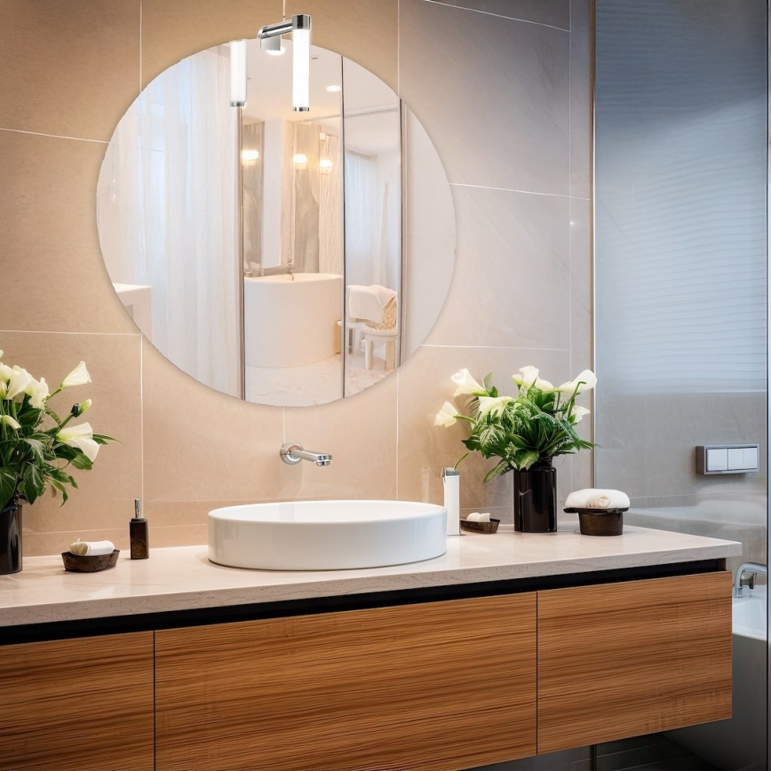 LED-підсвітка дзеркала для ванної кімнати APA MINI LED/4W/230V IP44 глянцевий хром