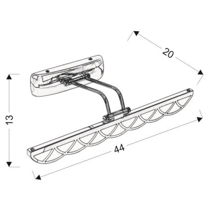 LED Підсвітка дзеркала MOVE LED/6W/230V
