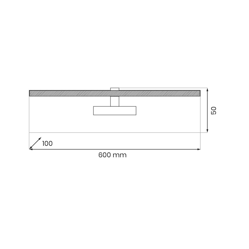 LED Підсвітка картин PRADO LED/11W/230V глянцевий хром