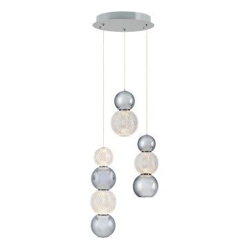 LED підвісна лампа CREMONA LED/17W/230V 3000K матовий хром