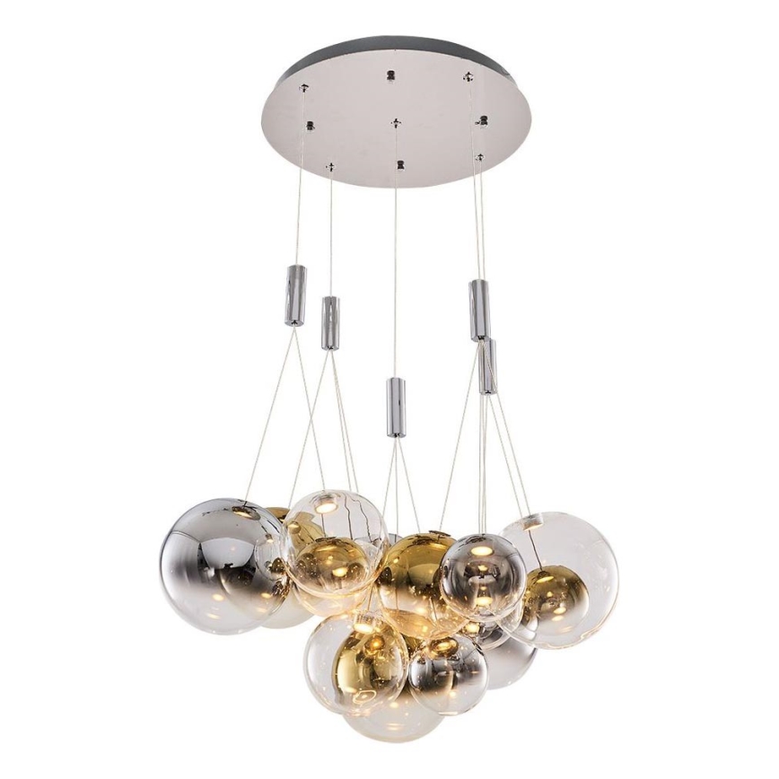 LED Підвісна лампа ENNA 15xG9/5W/230V 3000K димчаста/золота
