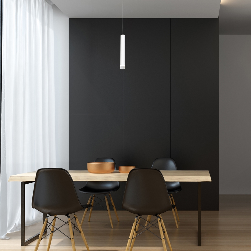 LED Підвісна люстра ALBA 1xLED/5W/230V білий