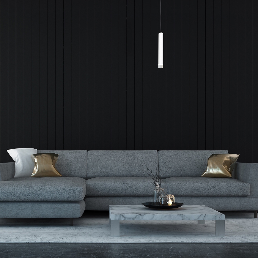 LED Підвісна люстра ALBA 1xLED/5W/230V білий