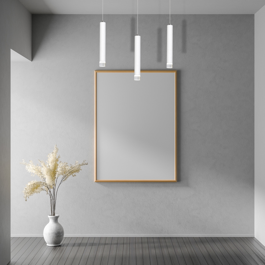 LED Підвісна люстра ALBA 3xLED/15W/230V білий