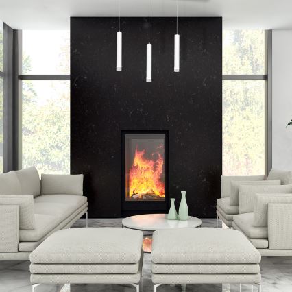 LED Підвісна люстра ALBA 3xLED/15W/230V білий
