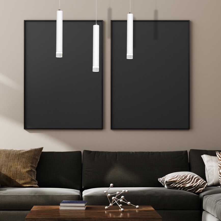 LED Підвісна люстра ALBA 3xLED/15W/230V білий