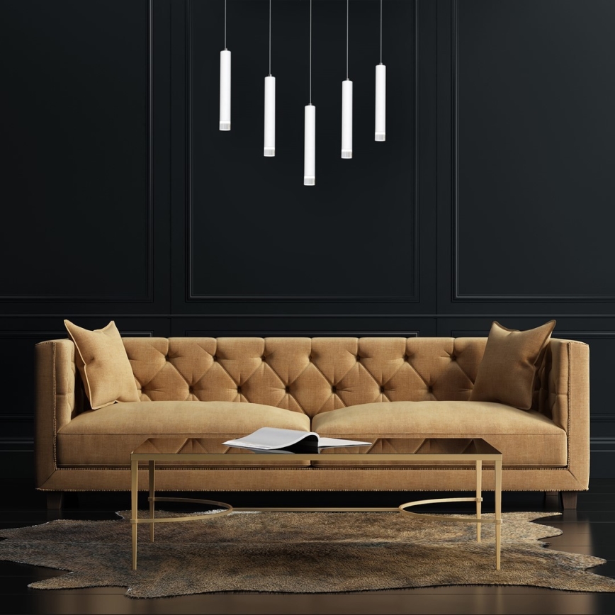 LED Підвісна люстра ALBA 5xLED/25W/230V білий