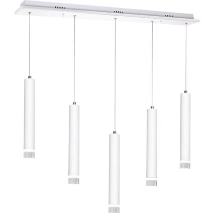 LED Підвісна люстра ALBA 5xLED/25W/230V білий