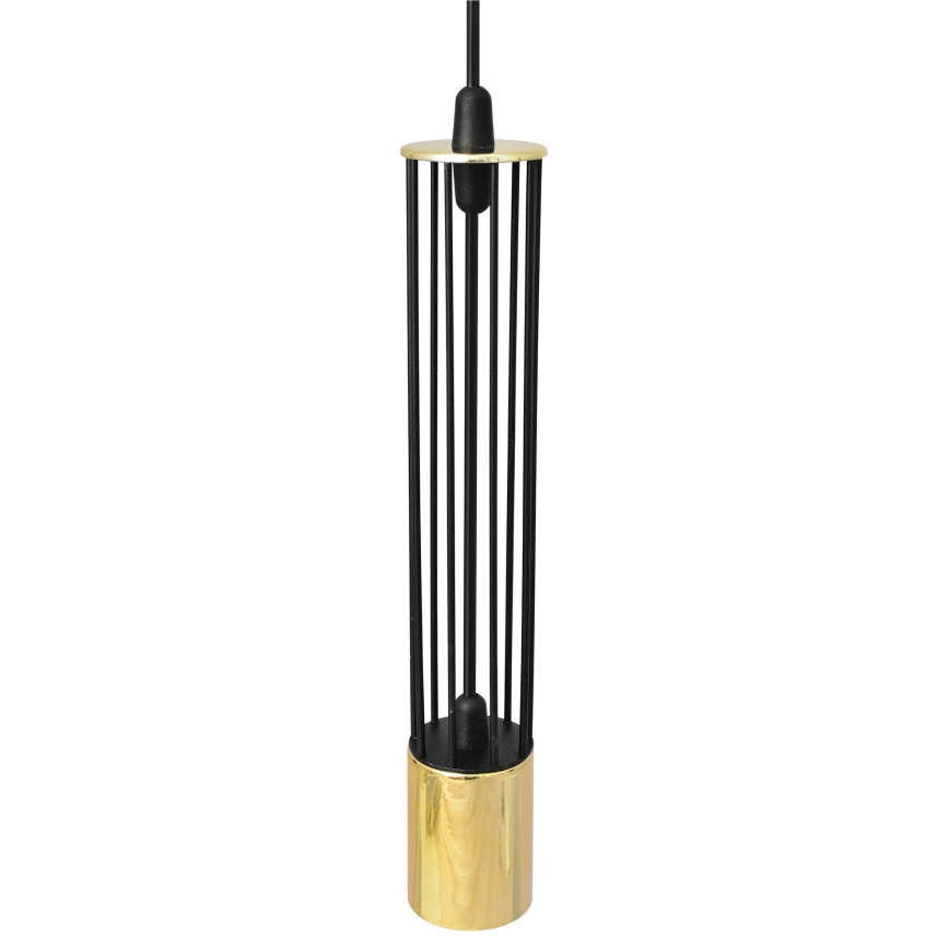 LED Підвісна люстра BARS 1xGU10/4,8W/230V чорний/золотий