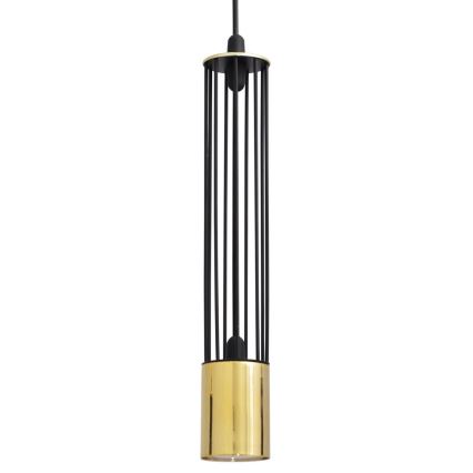 LED Підвісна люстра BARS 1xGU10/4,8W/230V чорний/золотий