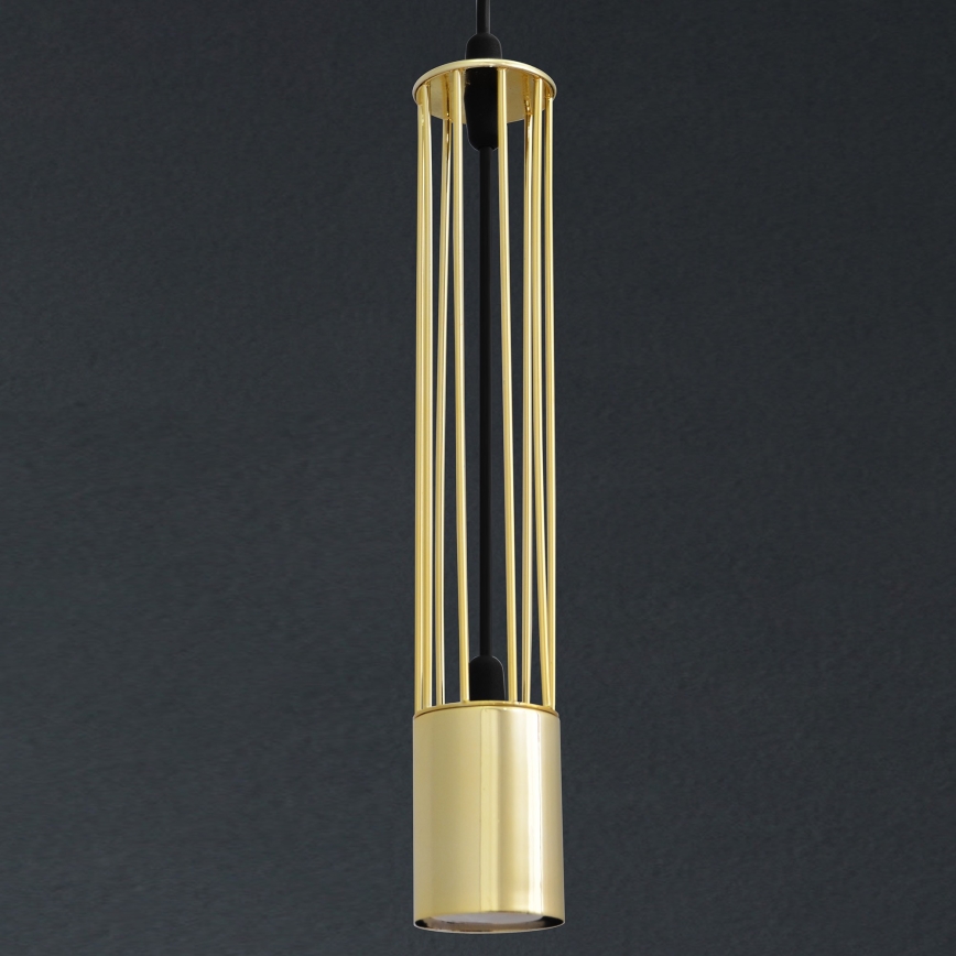LED Підвісна люстра BARS 1xGU10/4,8W/230V золотий