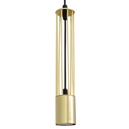 LED Підвісна люстра BARS 2xGU10/4,8W/230V золотий/чорний