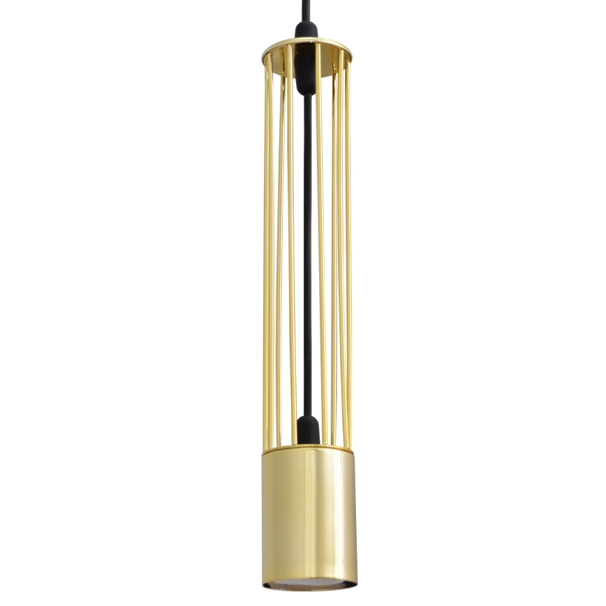 LED Підвісна люстра BARS 2xGU10/4,8W/230V золотий/чорний