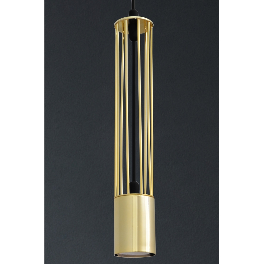 LED Підвісна люстра BARS 2xGU10/4,8W/230V золотий/чорний