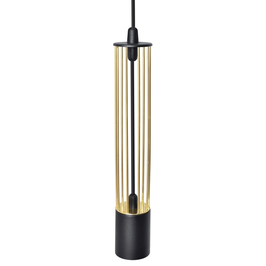 LED Підвісна люстра BARS 3xGU10/4,8W/230V чорний/золотий