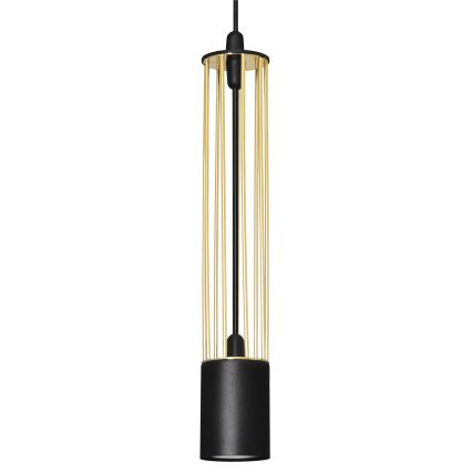 LED Підвісна люстра BARS 3xGU10/4,8W/230V чорний/золотий