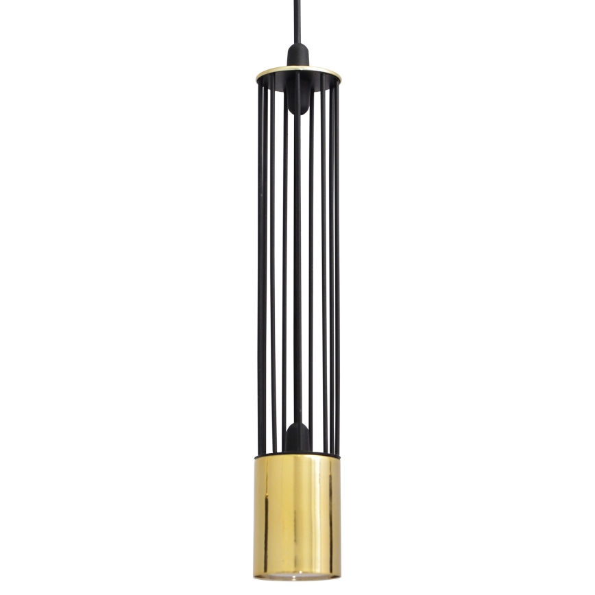 LED Підвісна люстра BARS 3xGU10/4,8W/230V чорний/золотий