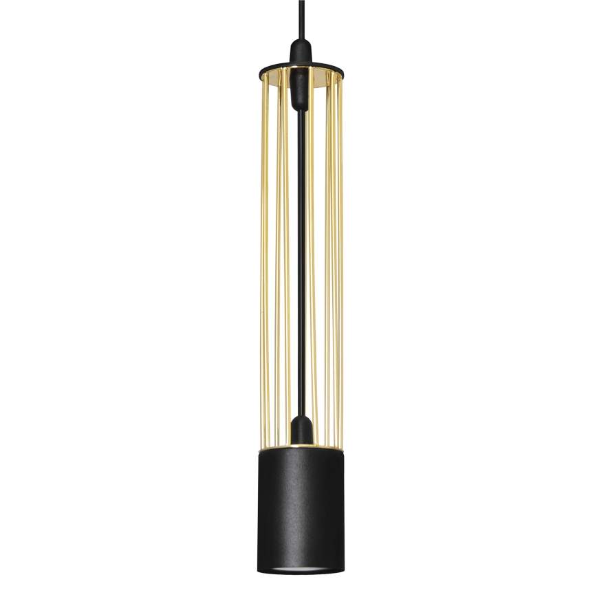 LED Підвісна люстра BARS 3xGU10/4,8W/230V чорний/золотий