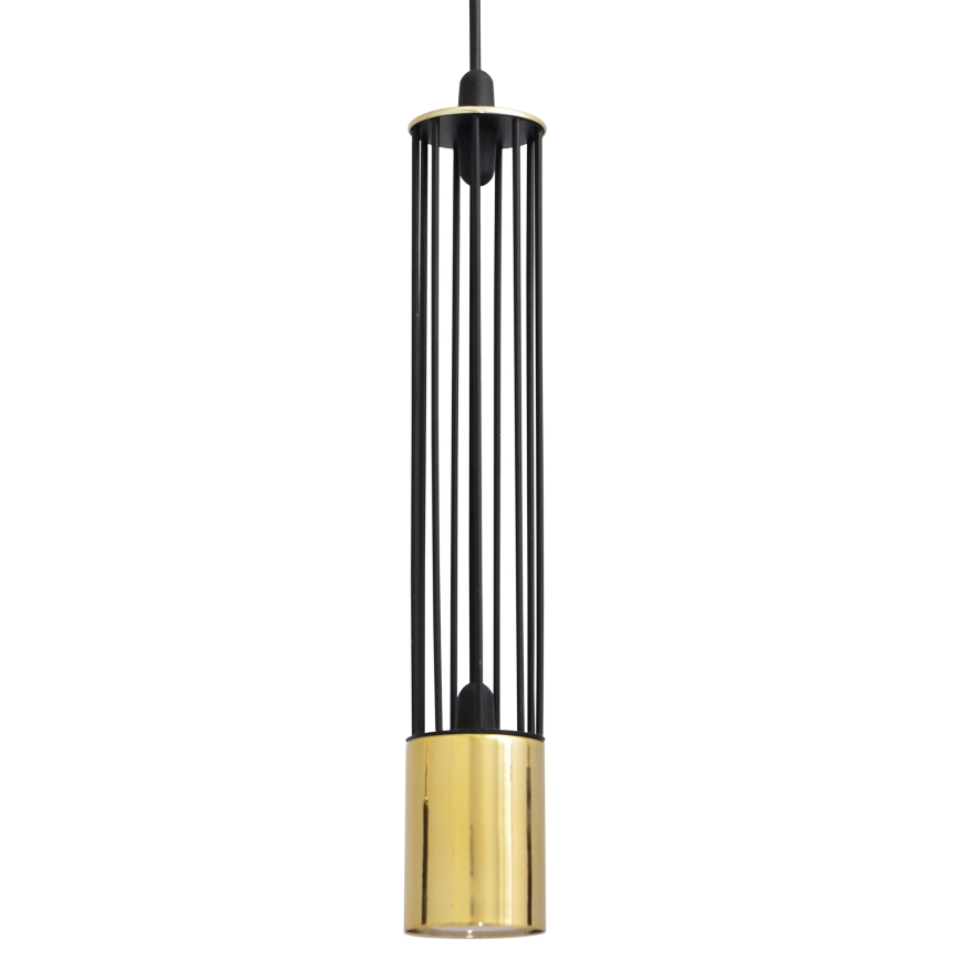 LED Підвісна люстра BARS 3xGU10/4,8W/230V чорний/золотий