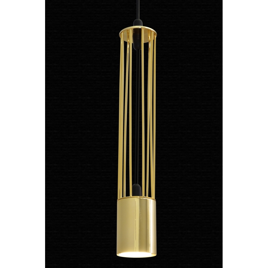 LED Підвісна люстра BARS 3xGU10/4,8W/230V золотий/чорний